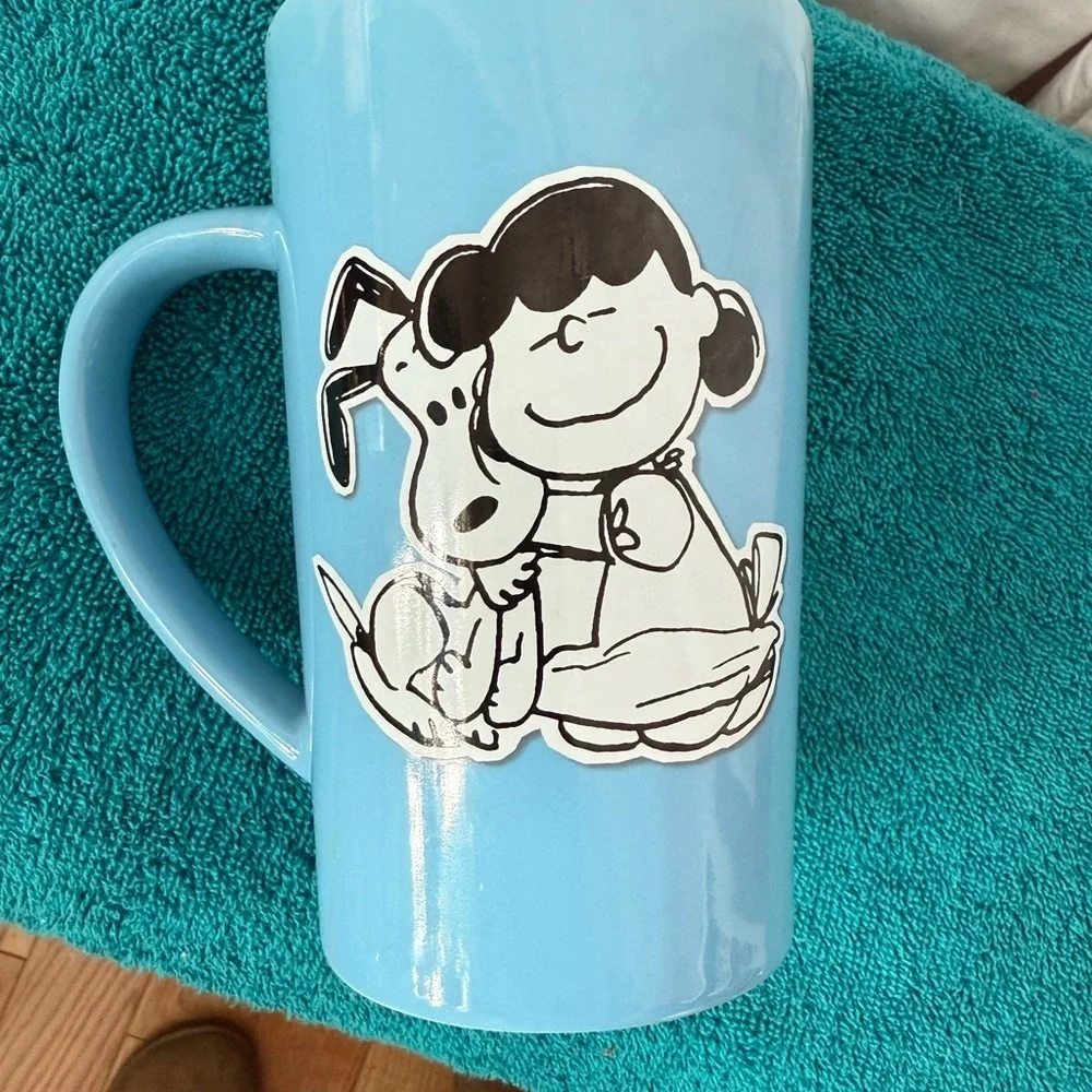 Peanuts 2020 70th‎ Anniversary Limited Edition Lidded Travel Mug Lucy & Snoopy